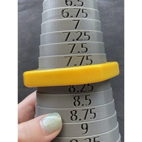 vintage canary yellow hexagonal bangle bracelet Plastic Estate Jewelry - Picture 4 of 6